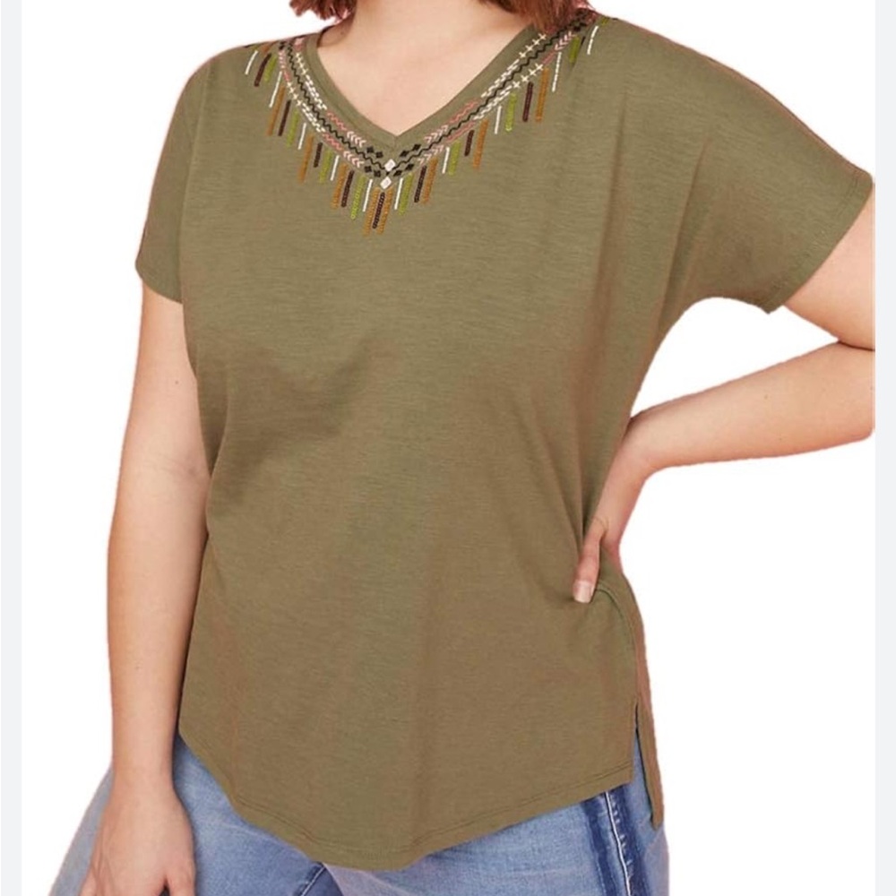 Lane Bryant V-Neck top